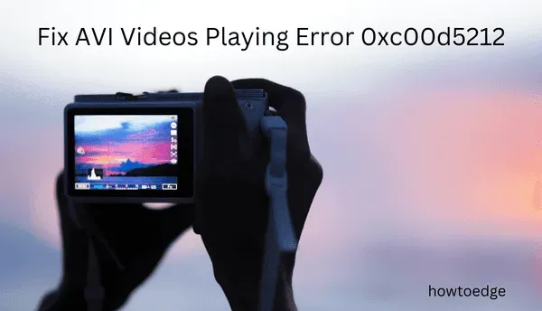 So beheben Sie den Fehler 0xc00d5212 beim Abspielen von AVI-Videos