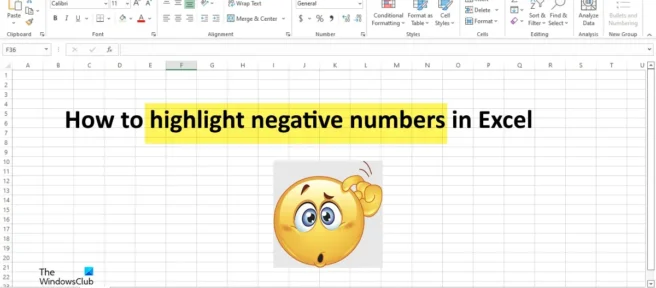 So markieren Sie negative Zahlen in Excel