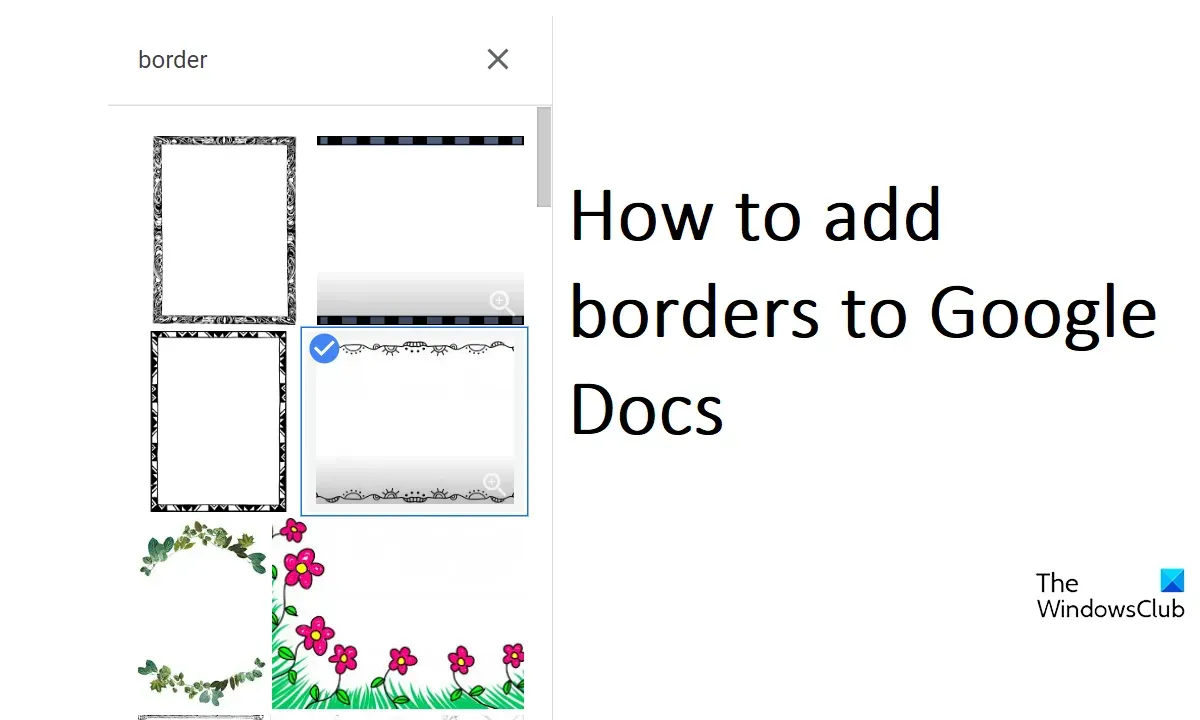 So fügen Sie Rahmen zu Google Docs hinzu