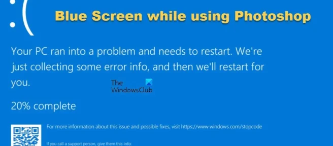 Behebung eines Bluescreens bei Verwendung von Photoshop unter Windows 11/10