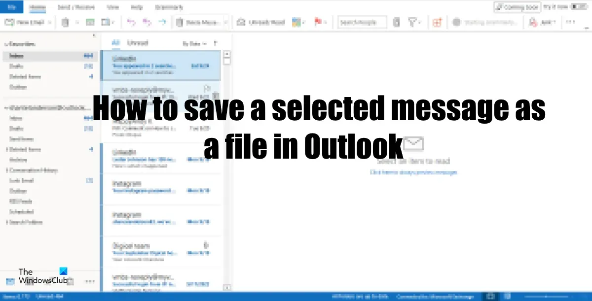 So speichern Sie Outlook-E-Mails als Dateien auf dem Computer