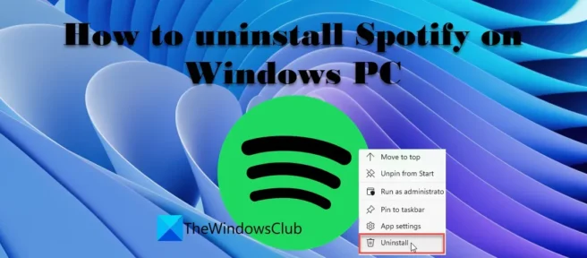 So deinstallieren Sie Spotify unter Windows 11