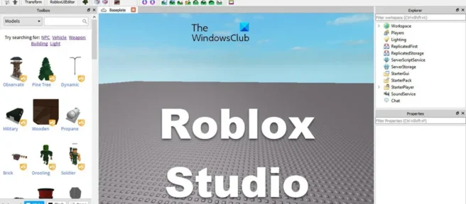 Was ist Roblox Studio und wie richtet man es in Windows 11/10 ein