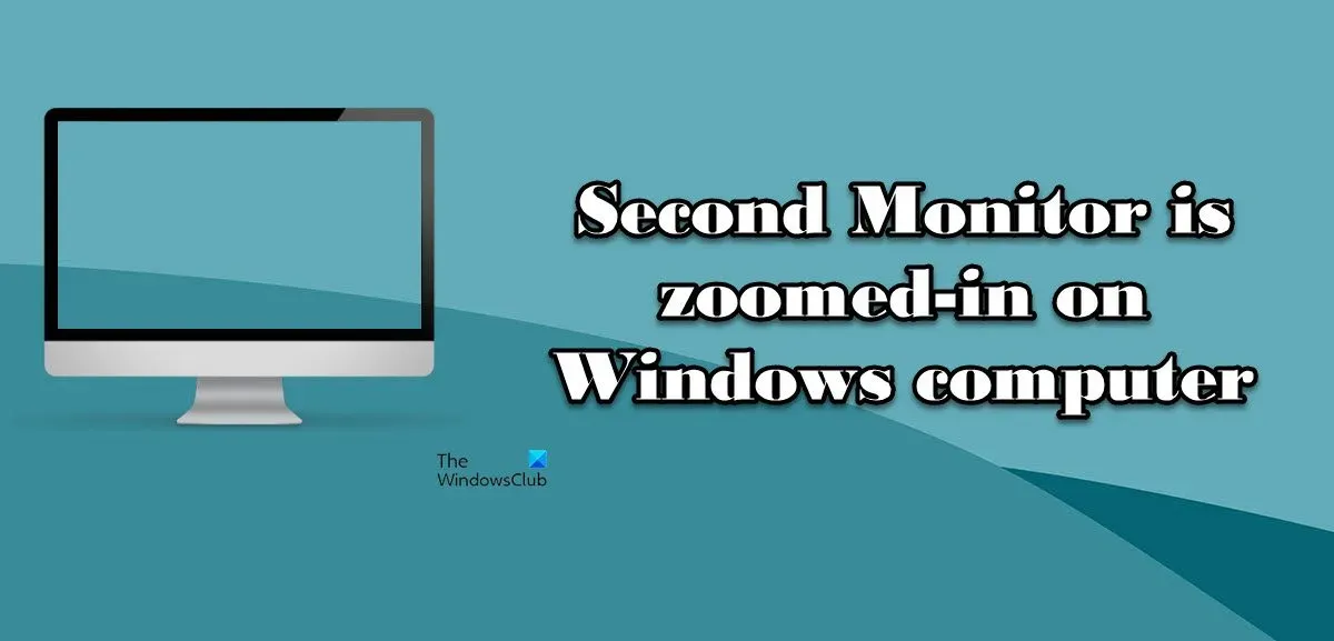 Auf einem Windows-Rechner wird der zweite Monitor vergrößert
