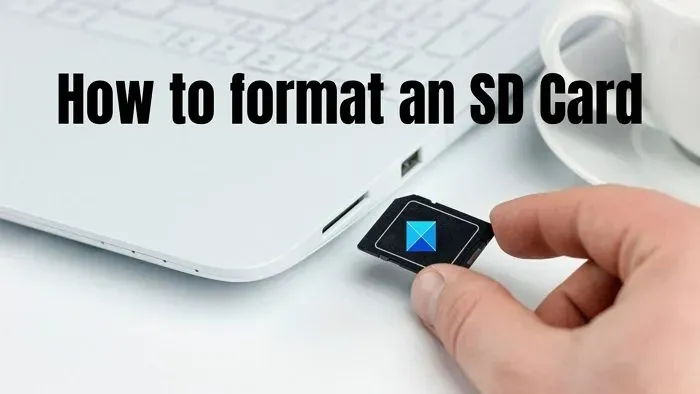 So formatieren Sie eine SD-Karte auf einem Windows-Computer