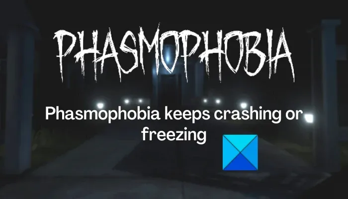 Phasmophobia stürzt ständig ab oder friert auf dem PC ein