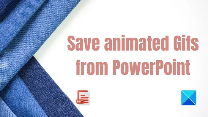 So speichern Sie animiertes GIF aus PowerPoint