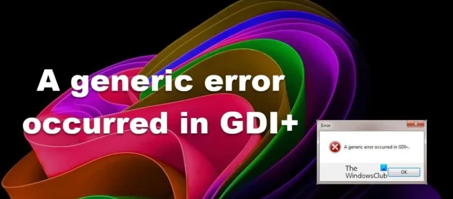 Error general en GDI+ [Solucionado]