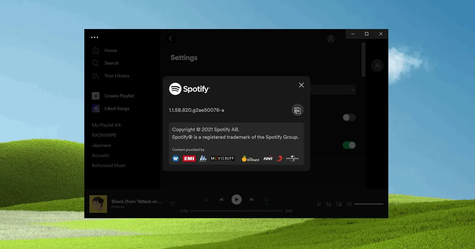 La aplicación Spotify se instala automáticamente en Windows 10 y Windows 11.