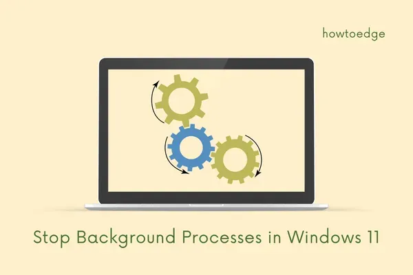 Cómo detener procesos en segundo plano en Windows 11