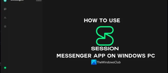 Cómo usar la aplicación Session Messenger en una PC con Windows