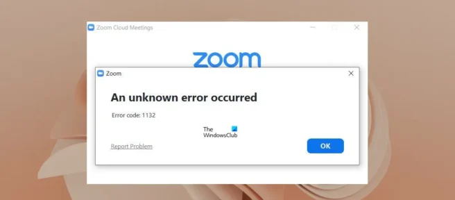 Repare el código de error de zoom 1132 correctamente