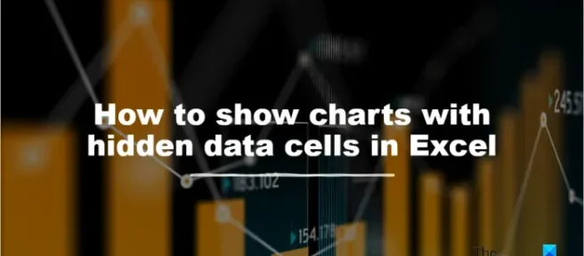 Cómo mostrar gráficos con celdas de datos ocultas en Excel