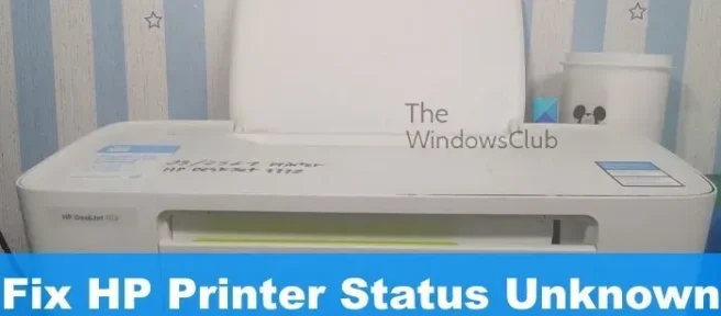 Solucione el error desconocido del estado de la impresora HP en Windows 11/10