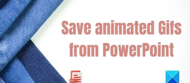 Cómo guardar GIF animados de PowerPoint