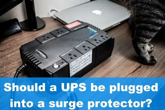 ¿Se debe conectar el UPS a Surge Protector?