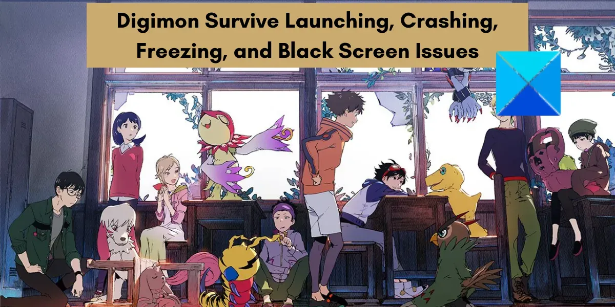 Problèmes de lancement de Digimon Survive, plantage, blocage et écran noir