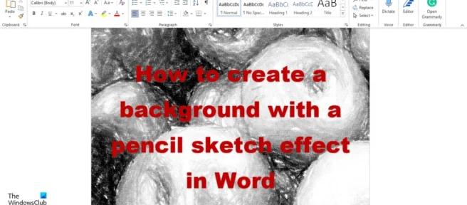 Comment créer un arrière-plan d’effet de croquis au crayon dans Word