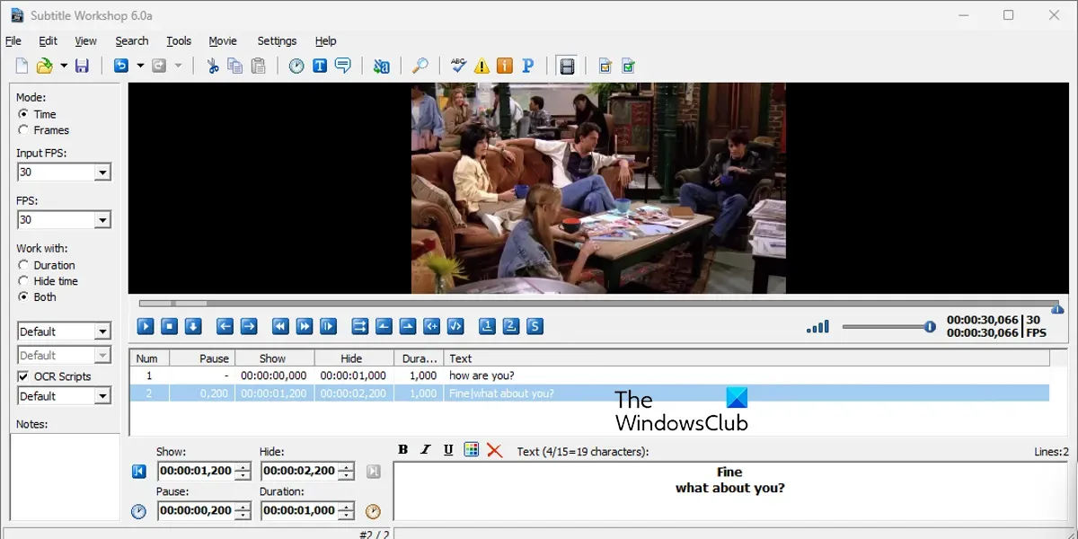 Meilleur logiciel d’édition de sous-titres gratuit pour Windows 11/10