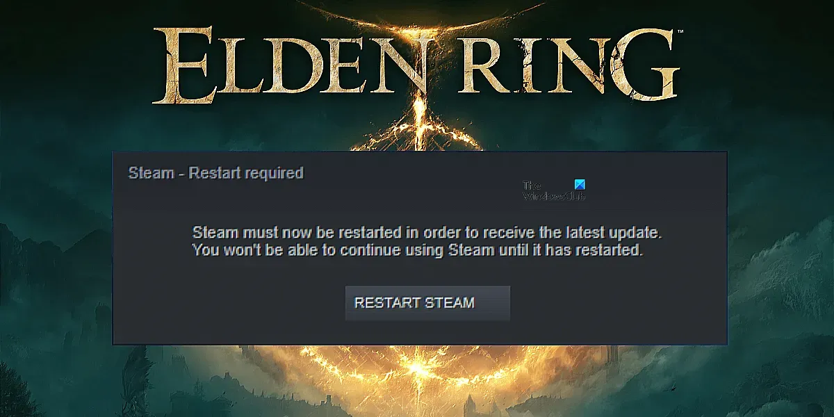 È richiesto il riavvio di Steam, afferma Elden Ring [Risolto]
