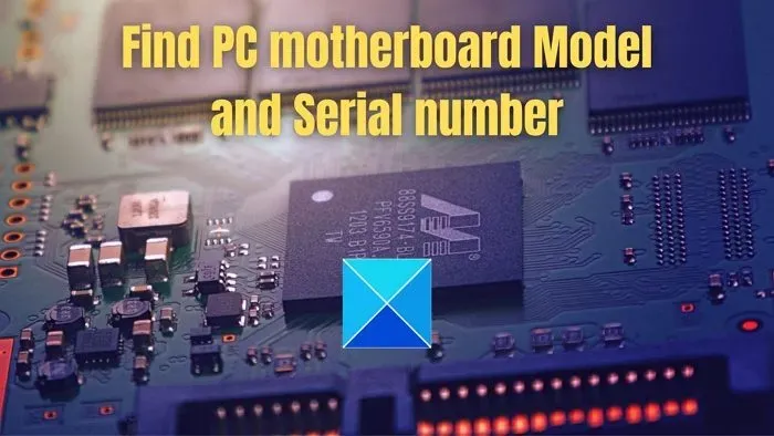 Come trovare il modello della scheda madre del PC e il numero di serie
