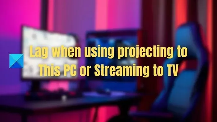 Correggi il ritardo durante la proiezione su PC o lo streaming su TV