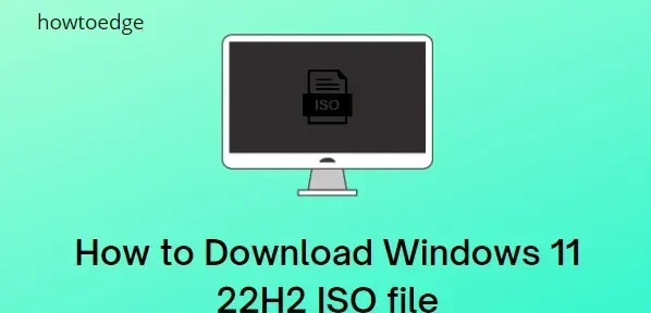 Windows 11 22H2 ISO 파일을 다운로드하는 방법