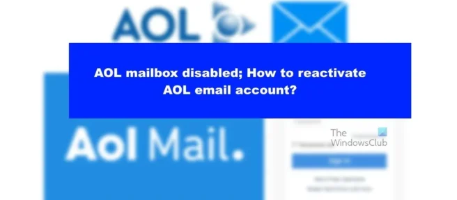 내 AOL 이메일 계정을 어떻게 다시 활성화합니까?