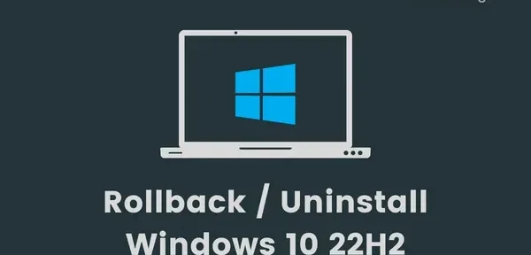 Windows 10 22H2를 롤백하거나 제거하는 방법