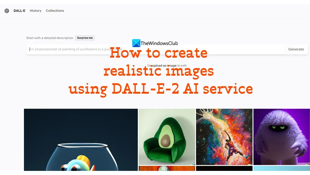 DALL-E-2 AI 서비스로 사실적인 이미지를 만드는 방법