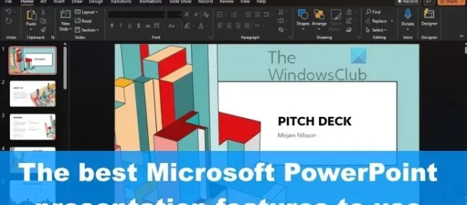 프레젠테이션에 사용할 최고의 PowerPoint 기능