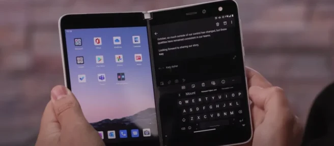Microsoft patenteert Surface Duo 3 Android-smartphone met Galaxy Z Fold 4-ontwerp