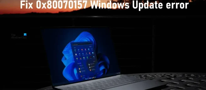 Fix Windows Update-fout 0x80070157.