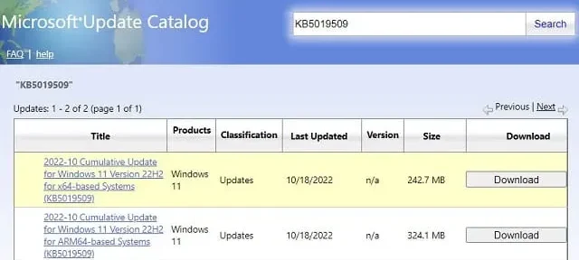 Windows 11 KB5019509 Verkenner-tabbladen en widgetinstellingen