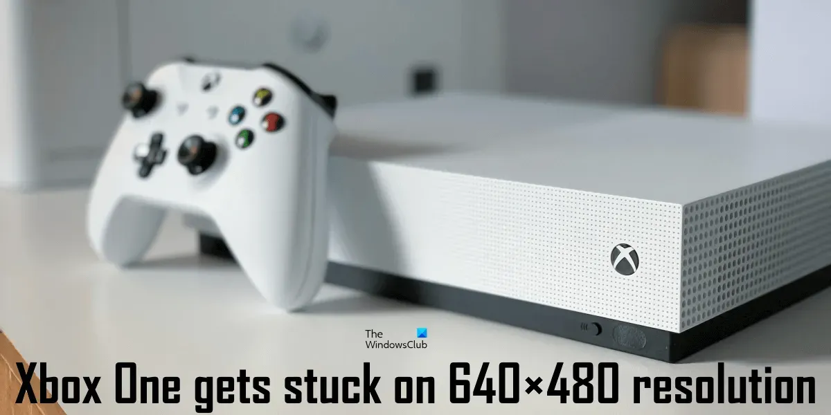 Xbox One loopt vast bij resolutie van 640×480