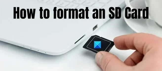 Hoe een SD-kaart op een Windows-computer te formatteren