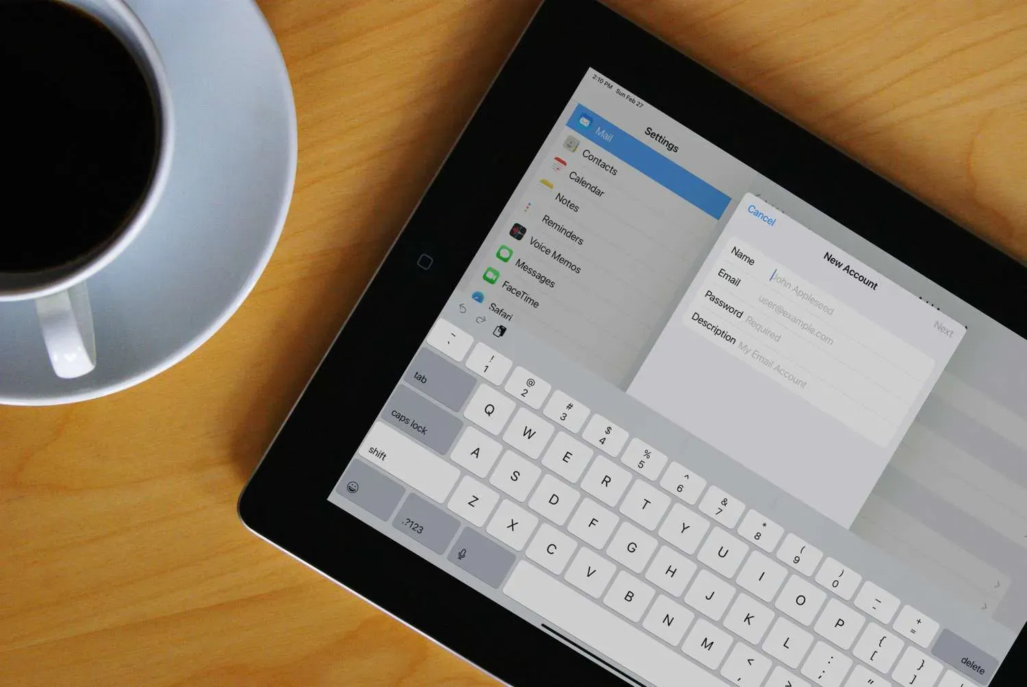 Hoe e-mail aan iPad toe te voegen