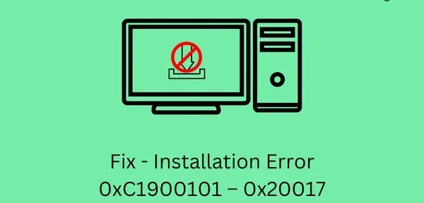 Napraw błąd instalacji 0xC1900101 – 0x20017 w systemie Windows 10