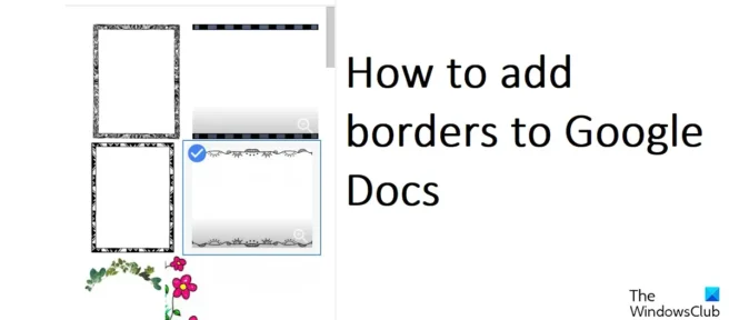 Como adicionar bordas ao Google Docs