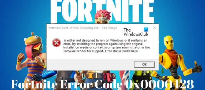 Corrigir o código de erro Fortnite 0x0000428