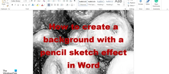 Como criar um fundo de efeito de esboço de lápis no Word