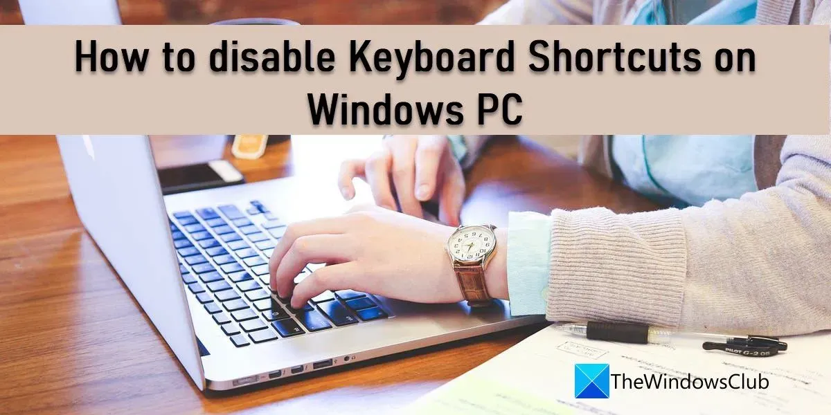 Como desativar atalhos de teclado no Windows 11/10