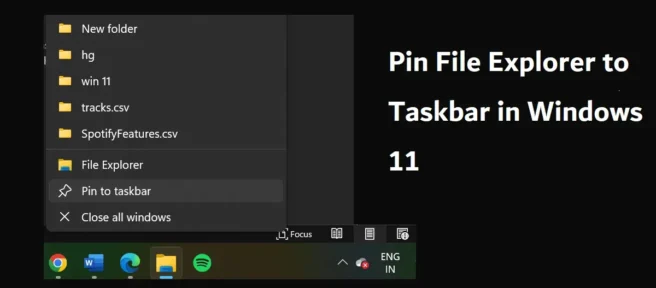 Como fixar o File Explorer na barra de tarefas no Windows 11