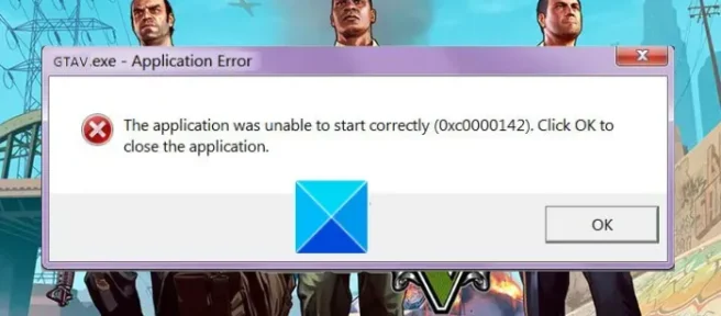 Como corrigir o erro de aplicativo GTA 5 0xc0000142