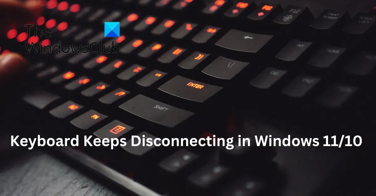 Windows 11/10でキーボードが常に無効になる問題を修正する方法