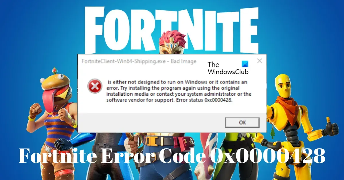 修復 Fortnite 錯誤代碼 0x0000428